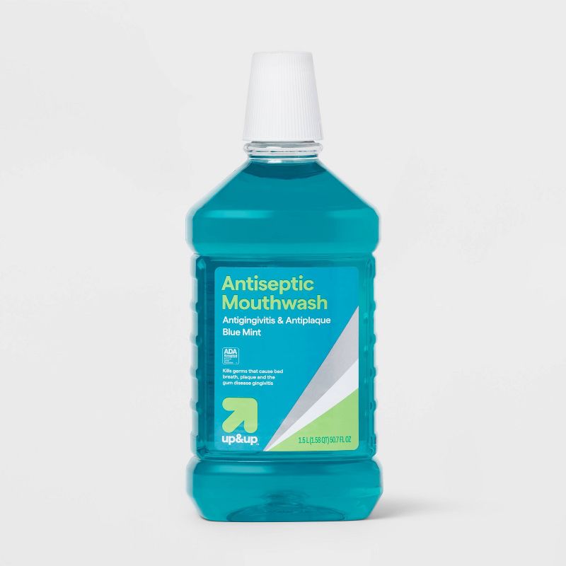 Antiseptic Blue Mint Mouthwash - up & up™, 1 of 6