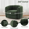 Akoasm Modern Soft Swivel Accent Barrel Sofa & Chair For Living Room, Office & Bedroom - 3 of 4