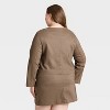 Women's Woven Lady Jacket - A New Day™ Brown Plaid - 2 of 3