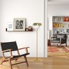 Tall Corner Floor Lamp – Gold & White, 110-120V Plug-In Standing Light for Living Room, Bedroom or Office - 3 of 4