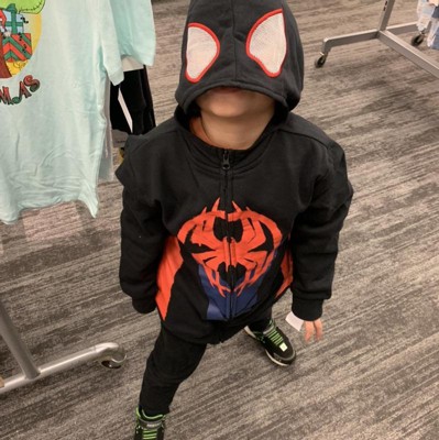 Boys' Spider-man: Miles Morales Cosplay Sweatshirt - Black : Target