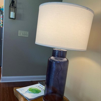 Blue glass lamps deals target