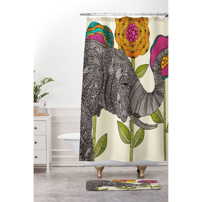 Aaron Elephant Shower Curtain Dark Heather - Deny Designs, 3 of 6