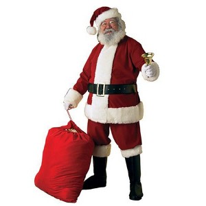 Rubies Deluxe Men's Velvet Santa Suit - 1 of 2