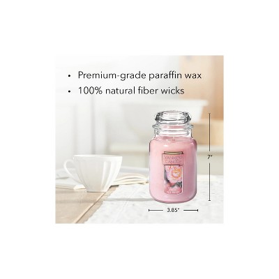 Fresh Cut Roses Pink Scented 22 oz Jar Candle