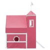 Okak Twin Wood Bunk Bed with Tower, Tent, Ladder and Slide, House Bunk Bed for Toddler Kids Teens Easy Assemble No Box Soring Needed, Pink - 3 of 4