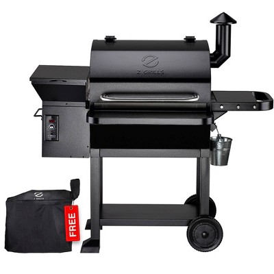 Z Grills 1060 sq in Pellet Grill and Smoker ZPG-10002B, Black