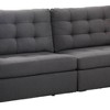 72" Earsom Linen Sofa Gray - Acme Furniture: Compact, KD Design, Wood Frame, Includes 1 Pillow - 4 of 4