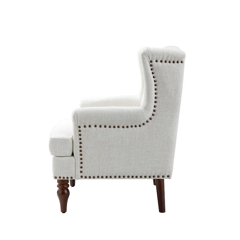 Cecília Living Room Armchair with Nailhead Trim  | ARTFUL LIVING DESIGN, 3 of 11