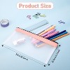 Paaaawaters Clear Pencil Pouch-3 Pack, Clear Pencil Case, Pen Holder with Zipper for Kids, Makeup Pouch, Kids Pencil Pouch - 2 of 4