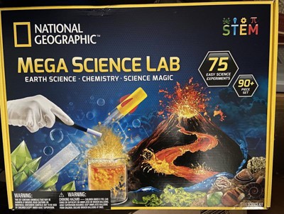 NATIONAL GEOGRAPHIC Mega Science Lab - Science Kit Bundle Pack with 75 Easy  Experiments, Earth Science, Chemistry, and Science Magic Activities