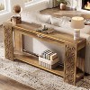 Tribesigns Farmhouse Wooden Console Table with Storage - 4 of 4