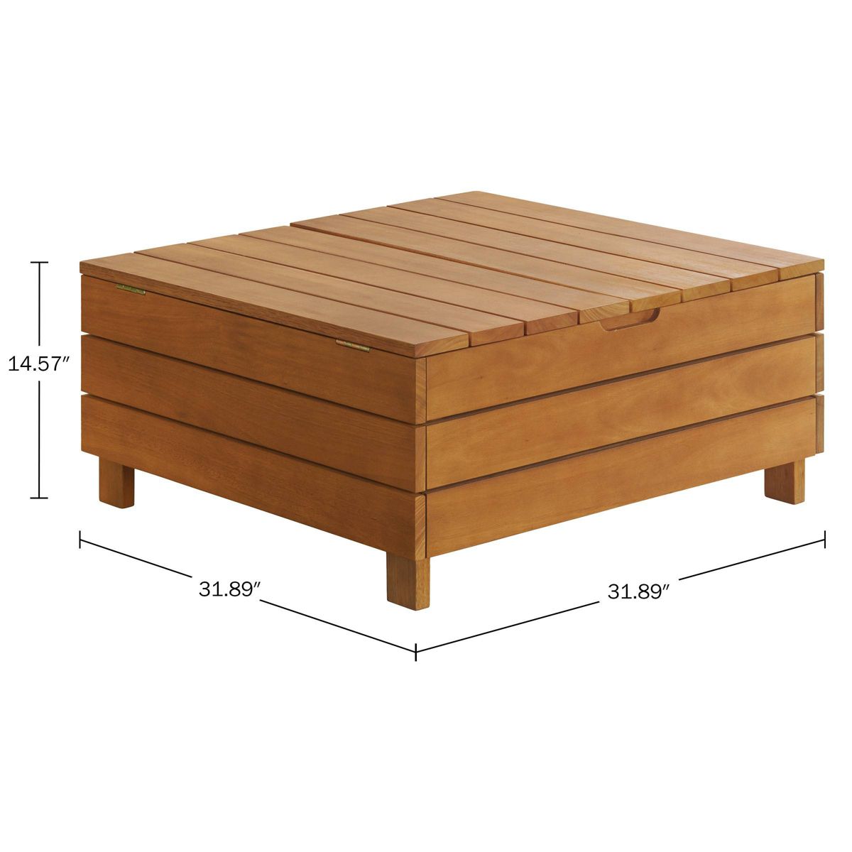 Alaterre Furniture 2pc Barton Outdoor Patio Weather Resistant Furniture Set with Sectional & Lift Top - thumbnail 4