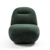 27.55'' Ice Flower Velvet Armless Swivel Accent Chair with Tight Back, Minimalist Style, No Assembly Required, Easy Maintenance - 2 of 4