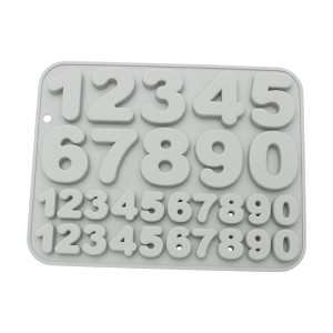 Unique Bargains Candy Making Moulds 30-Cavity Number 0-9 Candy Mould Set Hand Wash 7.91"x6.1"x0.43" 1 Pc - 1 of 4