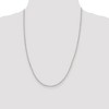 Black Bow Jewelry 3.75mm, Sterling Silver, Solid Oval Cable Chain Necklace - 2 of 4