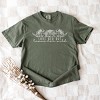 Simply Sage Market Leave Her Wild Floral Garment Dyed Tee - S - Moss - 3 of 4