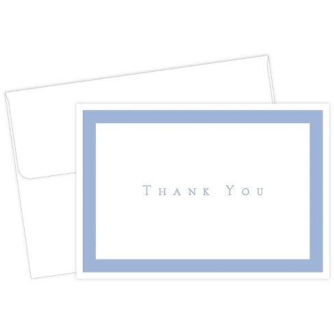 Gold Border Thank You Boxed Blank Note Cards And Envelopes, 16-Count -  Papyrus