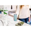 Elanze Designs 20 oz Stainless Steel On the Go Insulated Travel Tumbler With Push Top Lid, Gray Zebra Print Sky Blue - 4 of 4