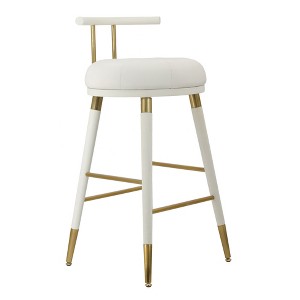 TOV Furniture Juniper Performance Vegan Leather Stool - 1 of 4