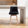 WestinTrends 26" Upholstered Swivel Counter Height Bar Stool - 2 of 4