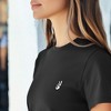 Dalix Peace Sign Embroidered Lightweight Relaxed Jersey Tee Summer Cute Positive Womens - 4 of 4