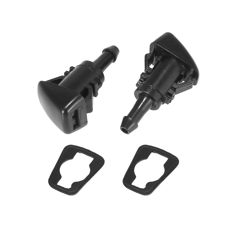 Unique Bargains Front Windshield Washer Nozzles Fit for Chrysler Town & Country with Hose Connector - Black Pack of 5, 4 of 6