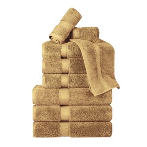 Luxury Cotton Heavyweight Ultra-Plush 9 Piece Towel Set by Blue Nile Mills - 1 of 4