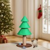 Angel Sar 31.5in Christmas Tree Cat Scratcher, Sisal Scratching Post with Fleece Base for Indoor Cats, Green Cat Scratch Tower - 2 of 4