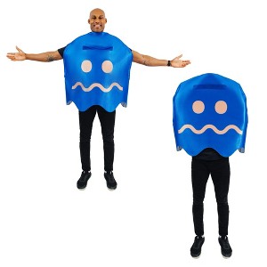 Toynk PAC-MAN TURN-TO-BLUE Ghost Adult Costume | One Size Fits Most - 1 of 4