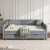 Full Size Upholstered Daybed with Drawers for Bedroom - 2 of 4