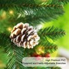 COZONY 2-Piece Christmas Set with LED Lights, Artificial Christmas Tree & Garland Wreath Combo for Stairs Fireplace Party Decor - 2 of 4