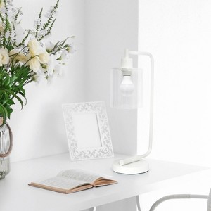 Modern Iron Desk Lamp with Glass Shade - Lalia Home - 1 of 4