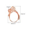 Unique Bargains DIY Crafts Earrings Necklace Bracelet Making Alloy Open Back Sakura Bezel Pendants 10 Pcs - 2 of 4