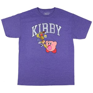 Seven Times Six Kirby T-Shirt Snack Time Distressed Character Print Design Tee - 1 of 4