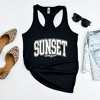 Simply Sage Market Women's Varsity Sunset Chaser Racerback Graphic Tank - 3 of 3