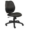 Task Chair Black - Boss Office Products: Molded Foam Seat, Lumbar Support, Adjustable Height, Nylon Base, Swivel Armless Design - 2 of 4