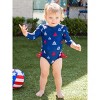 RuffleButts Toddler Girls Long Sleeve One Piece Rash Guard - 3 of 4