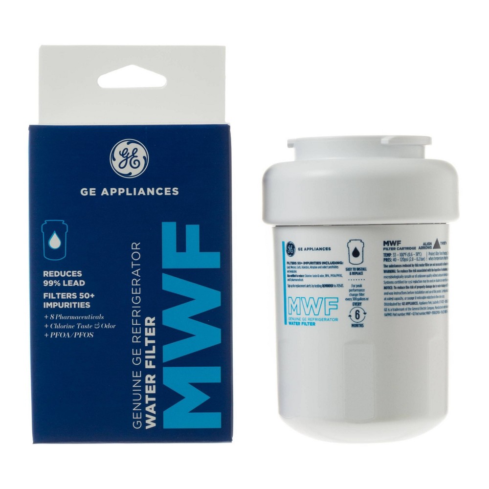 Photos - Water Filter General Electric GE Appliances MWF Replacement Refrigerator : Filters Lead, Asbestos, Chlorine, Pesticides, 1-Year Warranty 