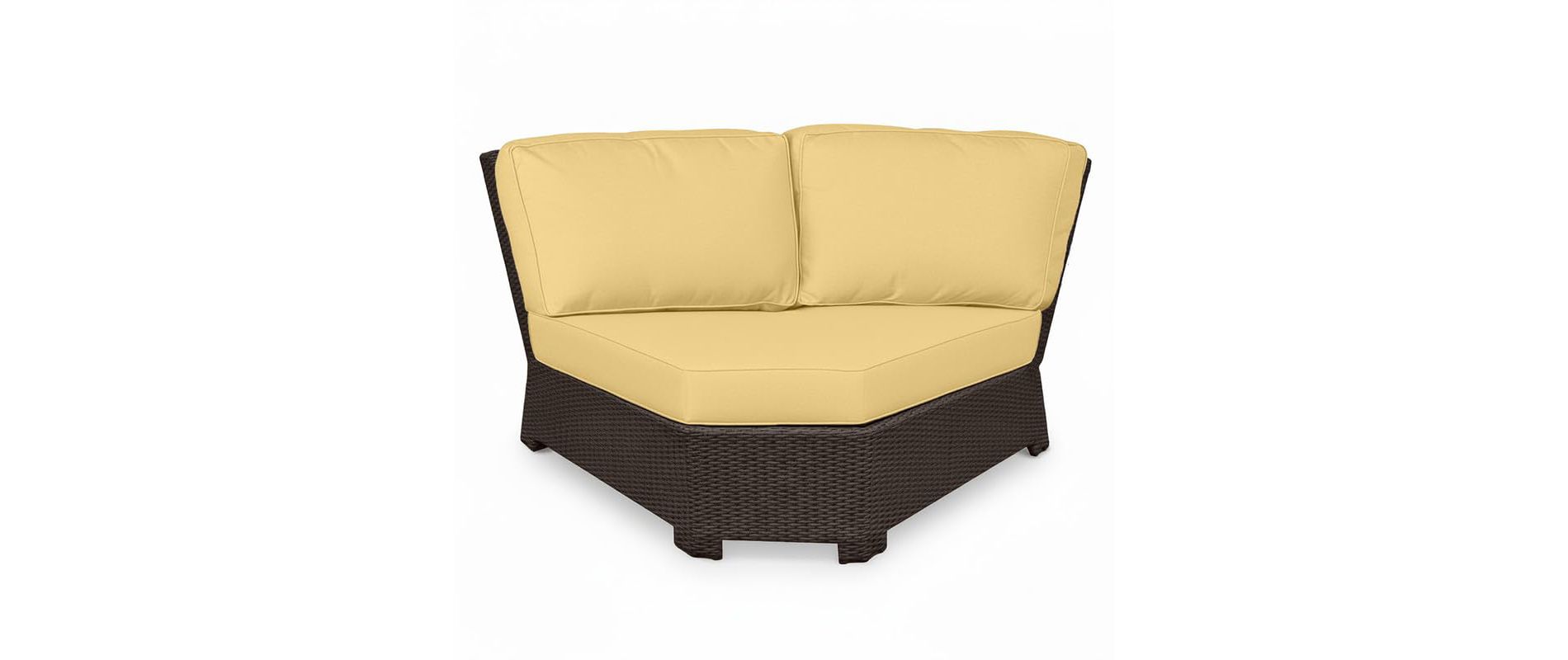 Covers & All Cabo 62.5 in L 45° Sectional Corner, Jacobean Wicker w / Sunbrella