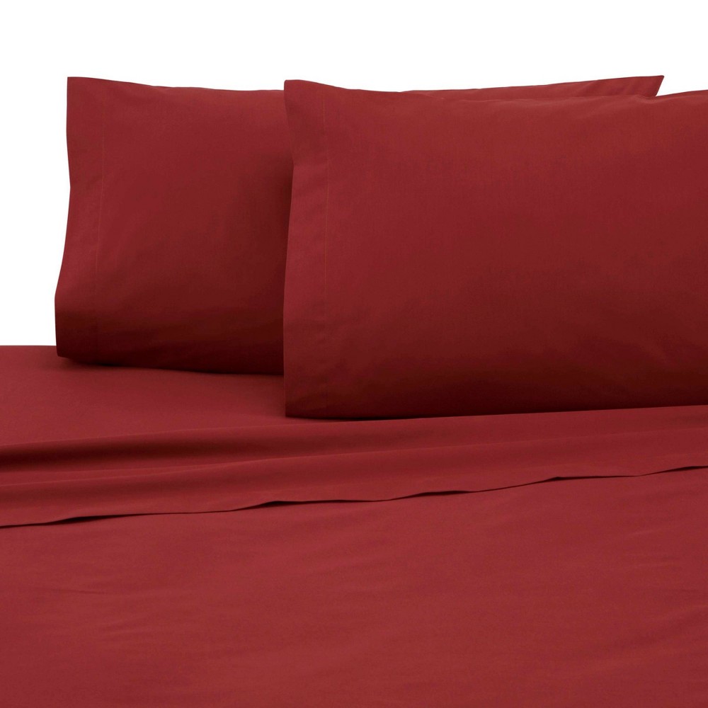 Photos - Bed Linen Martex Twin Solid Sheet Set Paprika  