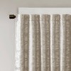 1pc 50"x95" Blackout Aurora Jacquard Curtain Panel Gray/Silver - SunSmart: Energy Efficient 95 Inch Curtain - 3 of 4