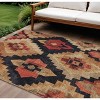HomeRoots 8' X 10' Rust And Charcoal Aztec Washable Indoor Outdoor Area Rug - 2 of 4