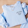 Simply Sage Market Embroidered New York City Lightweight Garment Dyed Sweatshirt - 3 of 4