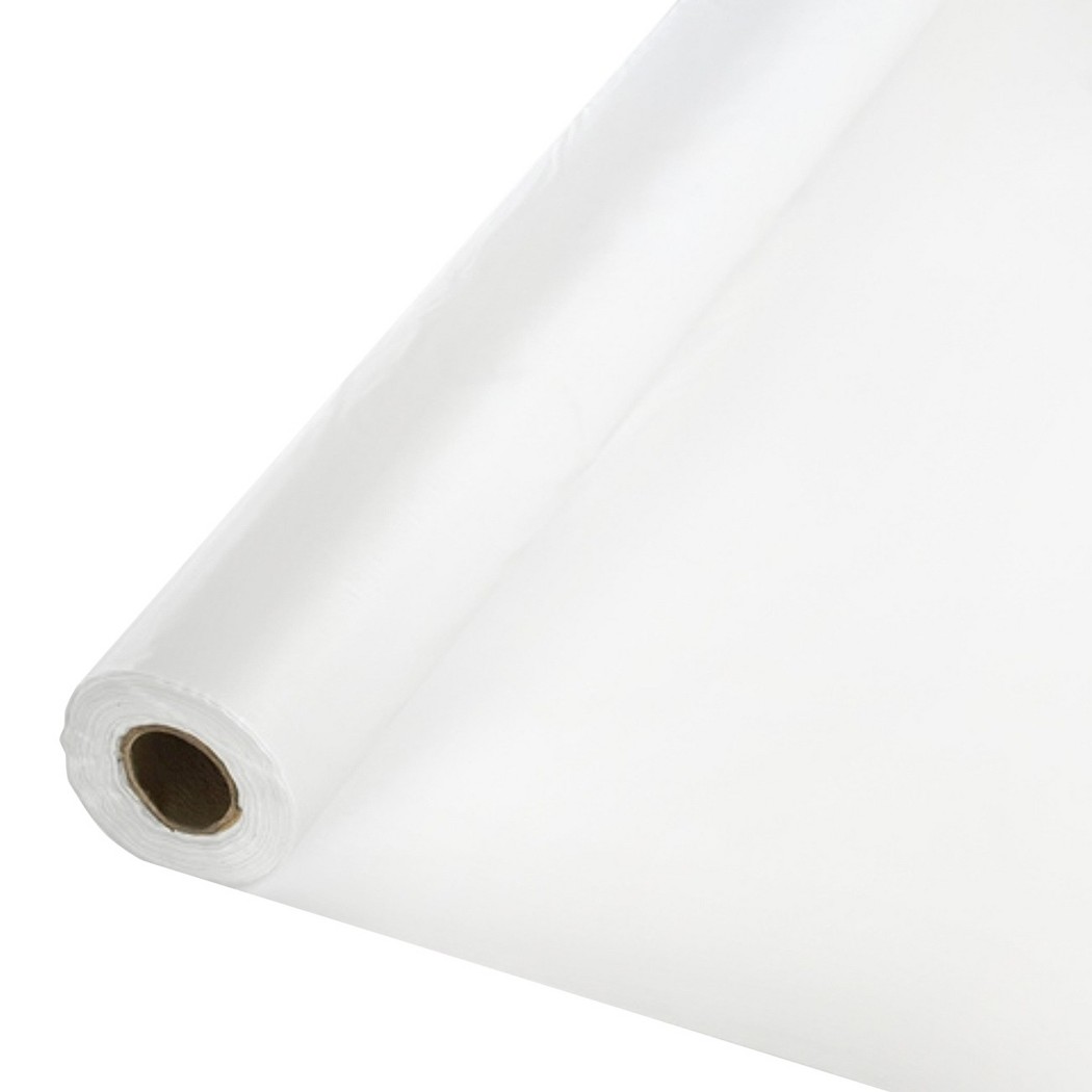 White Table Cover Roll eBay