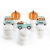 Big Dot of Happiness Happy Fall Truck - Dessert Cupcake Toppers - Harvest Pumpkin Party Clear Treat Picks - Set of 24 - 2 of 4