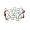 Northlight Matte Finish Glass Christmas Ball Ornaments - 2.75" (70mm) - Silver - 12ct - 3 of 4