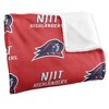 New Jersey Institute Of Technology Logo Pattern Silky Touch Blanket White 50x60 - 3 of 4