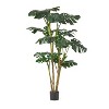 Sapphtopaz Artificial Monstera Tree, Artificial Tree Decorative Faux Plants Indoor with Wood Trunk, Room Decor for Home, Porch - 2 of 4