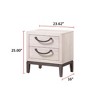 NicBex Nightstand with 2 Drawers,1pc Side Table with  Multi-colored and Finish and Pulls,Bedside Table for Bedroom,Living Room - 3 of 4